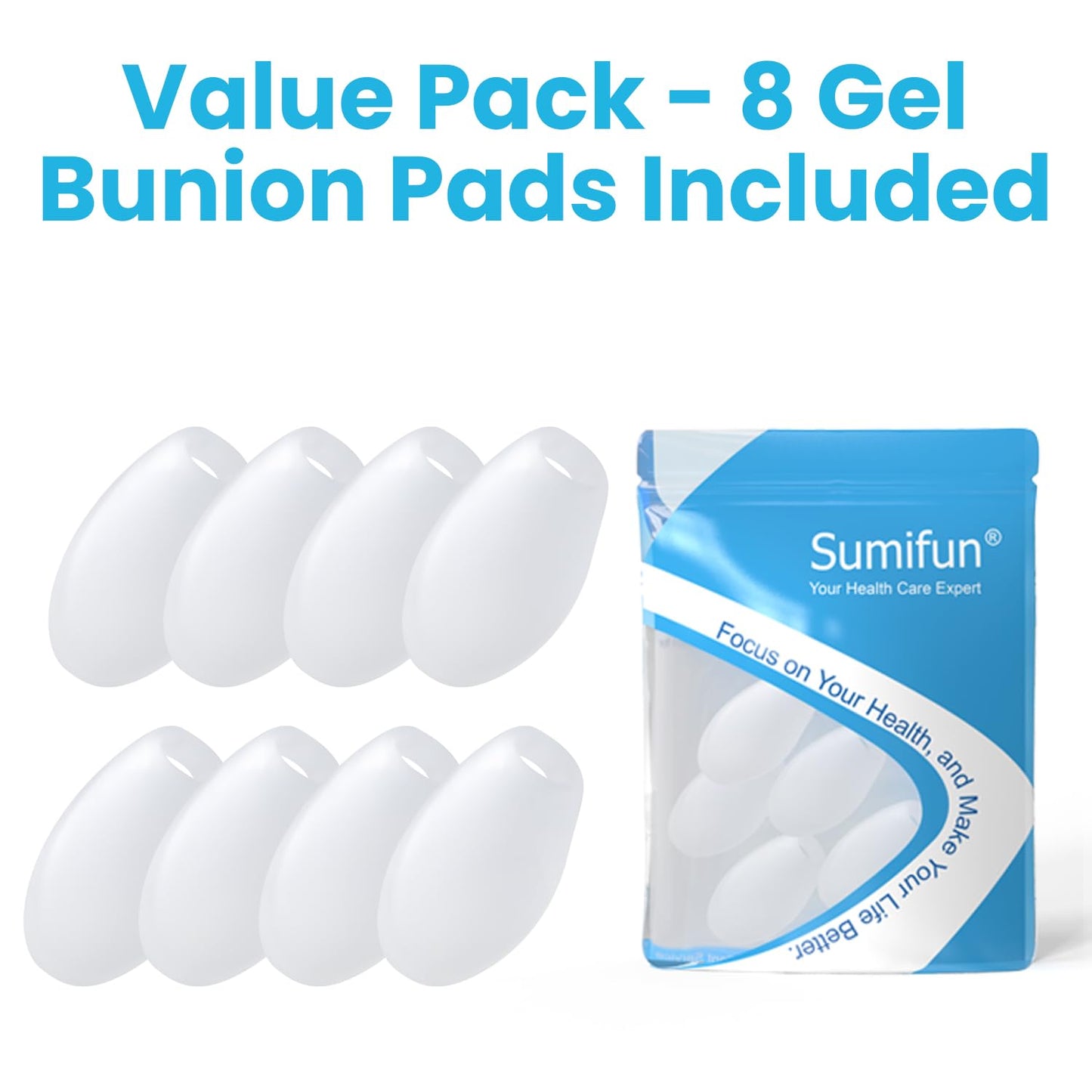 Gel Bunion Pads Protector 8 Count