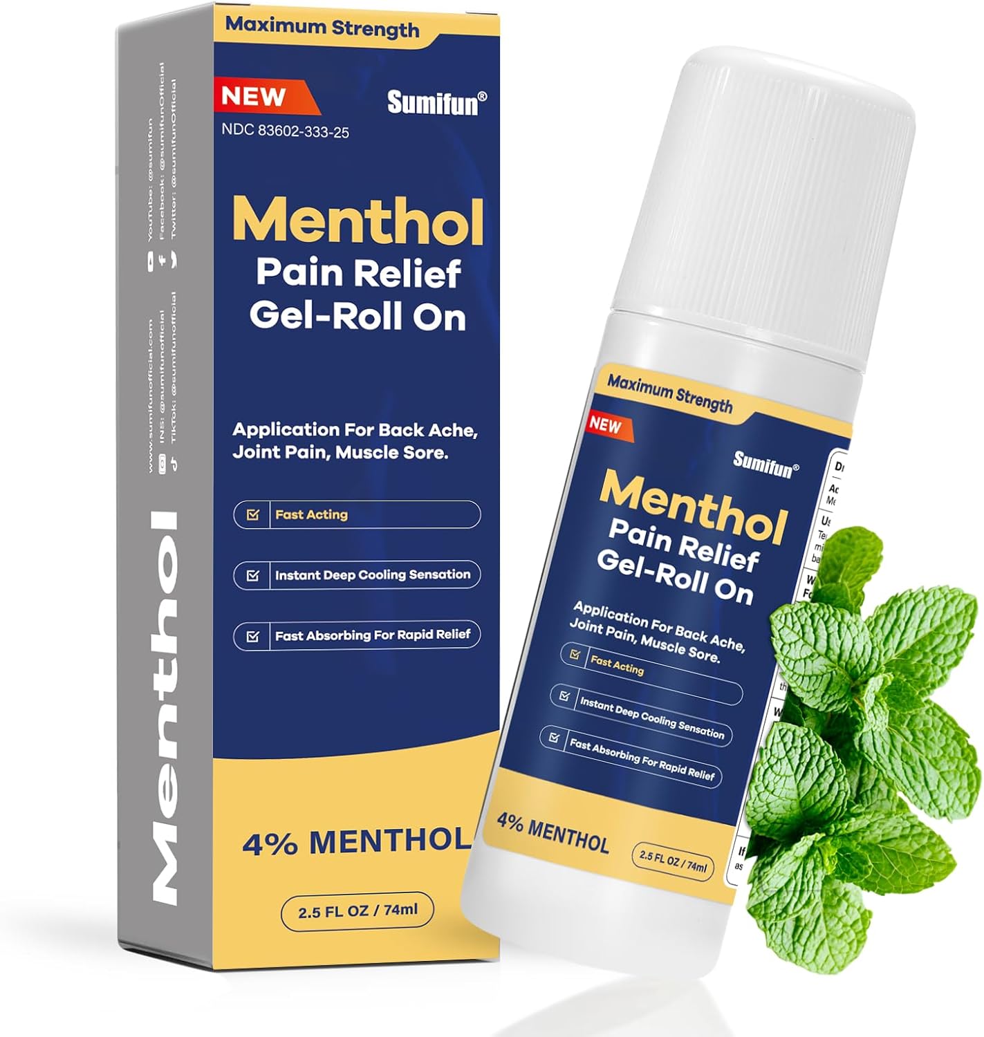 Menthol Pain Relief Roll-On