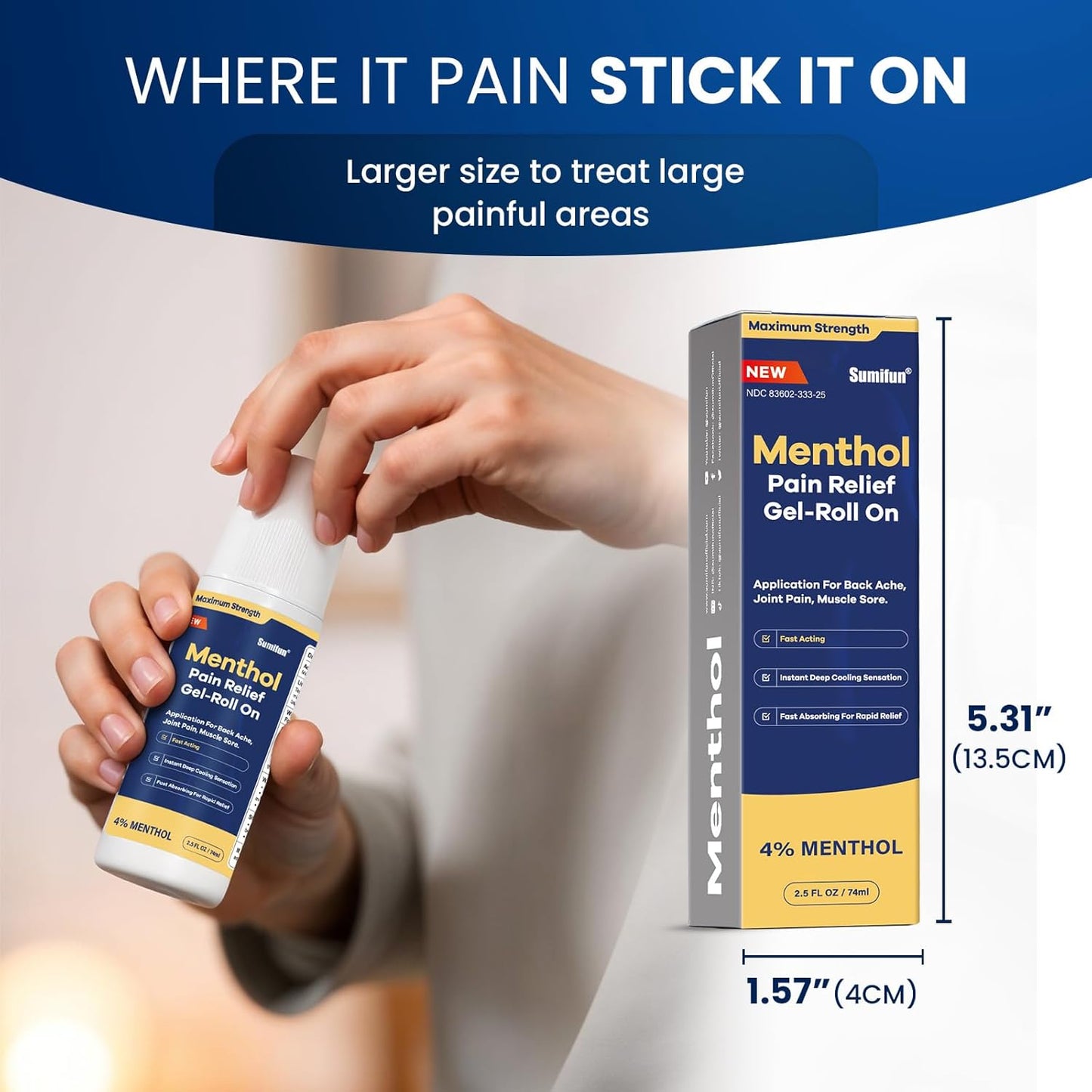 Menthol Pain Relief Roll-On