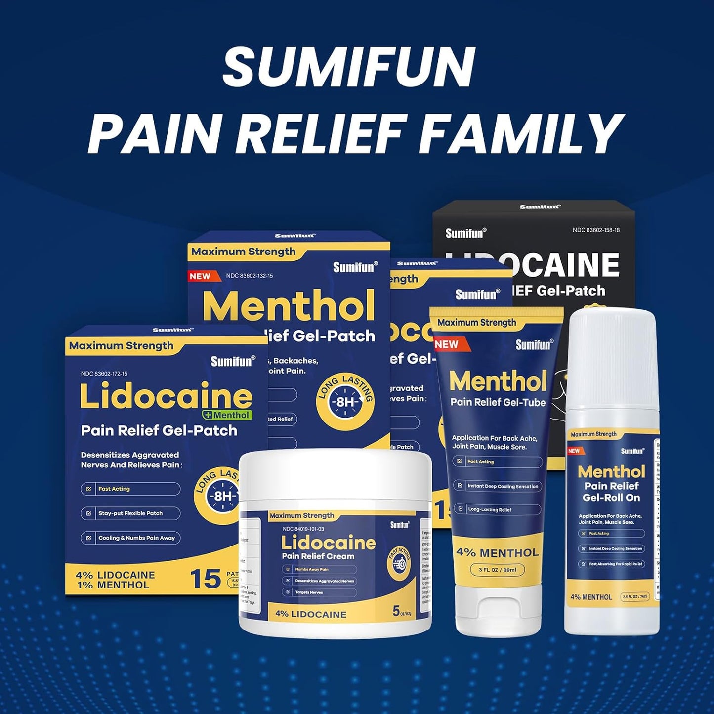 Sumifun Menthol Pain Relief Gel