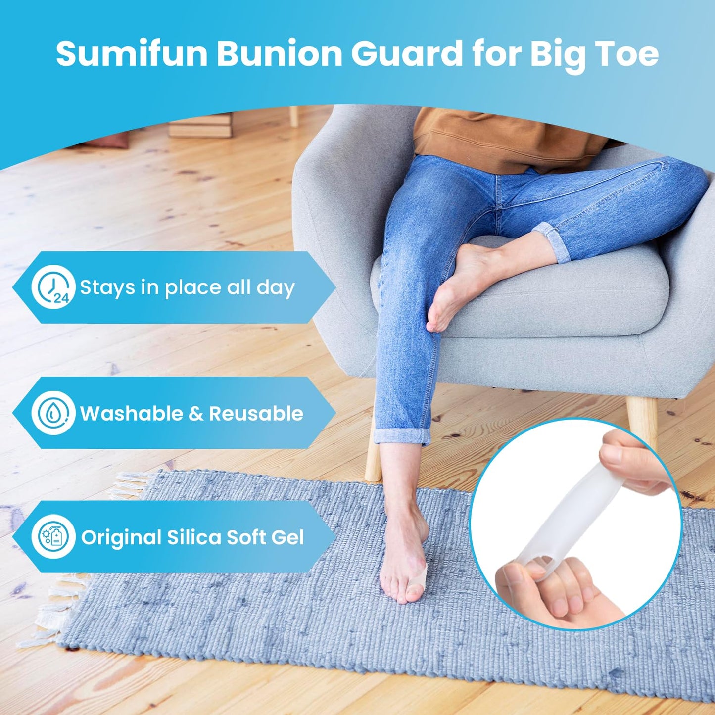 Gel Bunion Pads Protector 8 Count