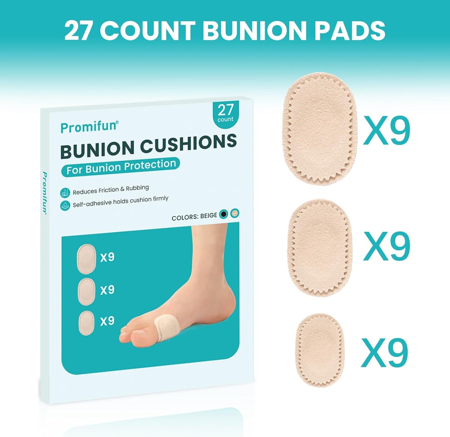 Promifun Bunion Pain Relief Pads