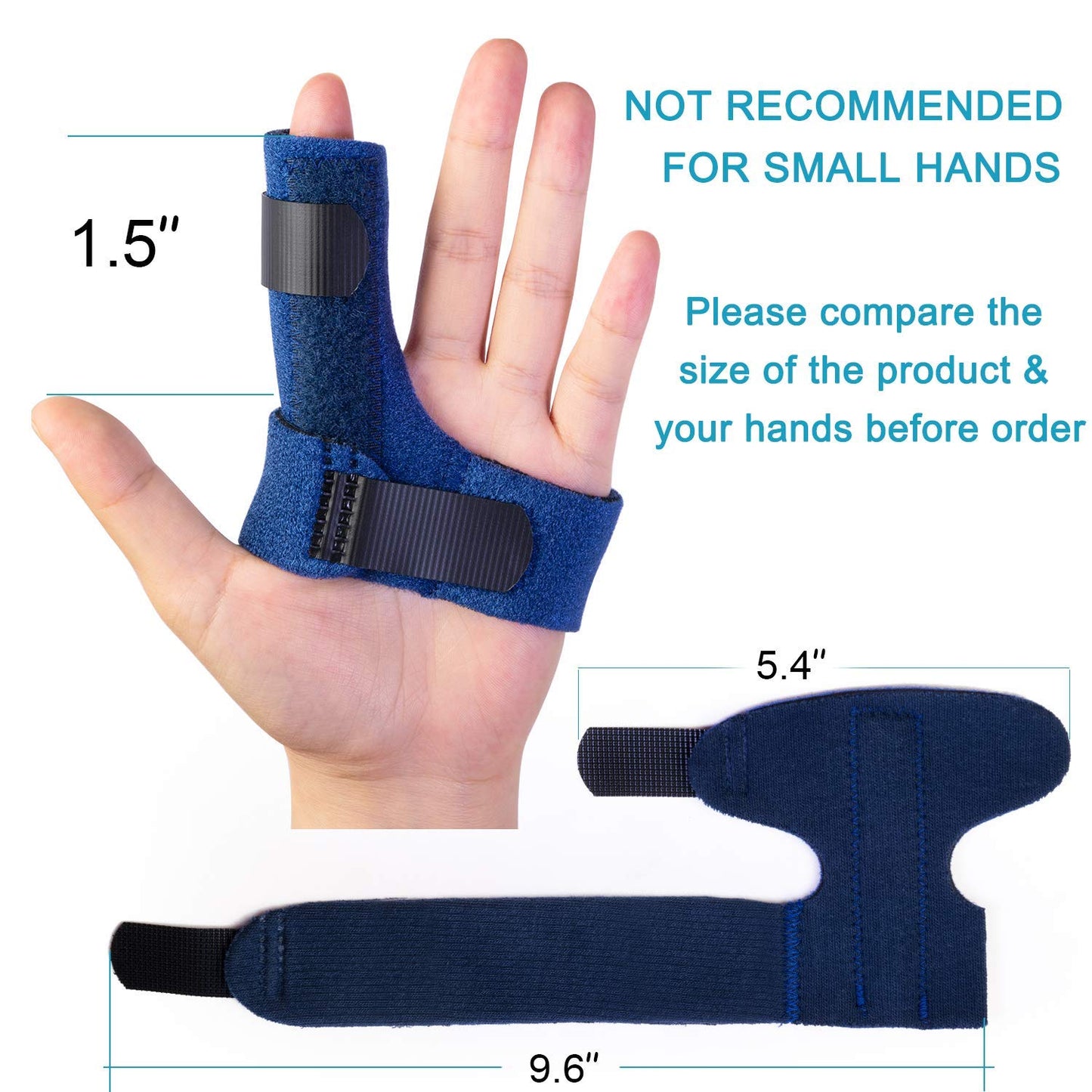 Sumifun Finger Brace, Trigger Finger Splints, with 2 Gel Sleeves