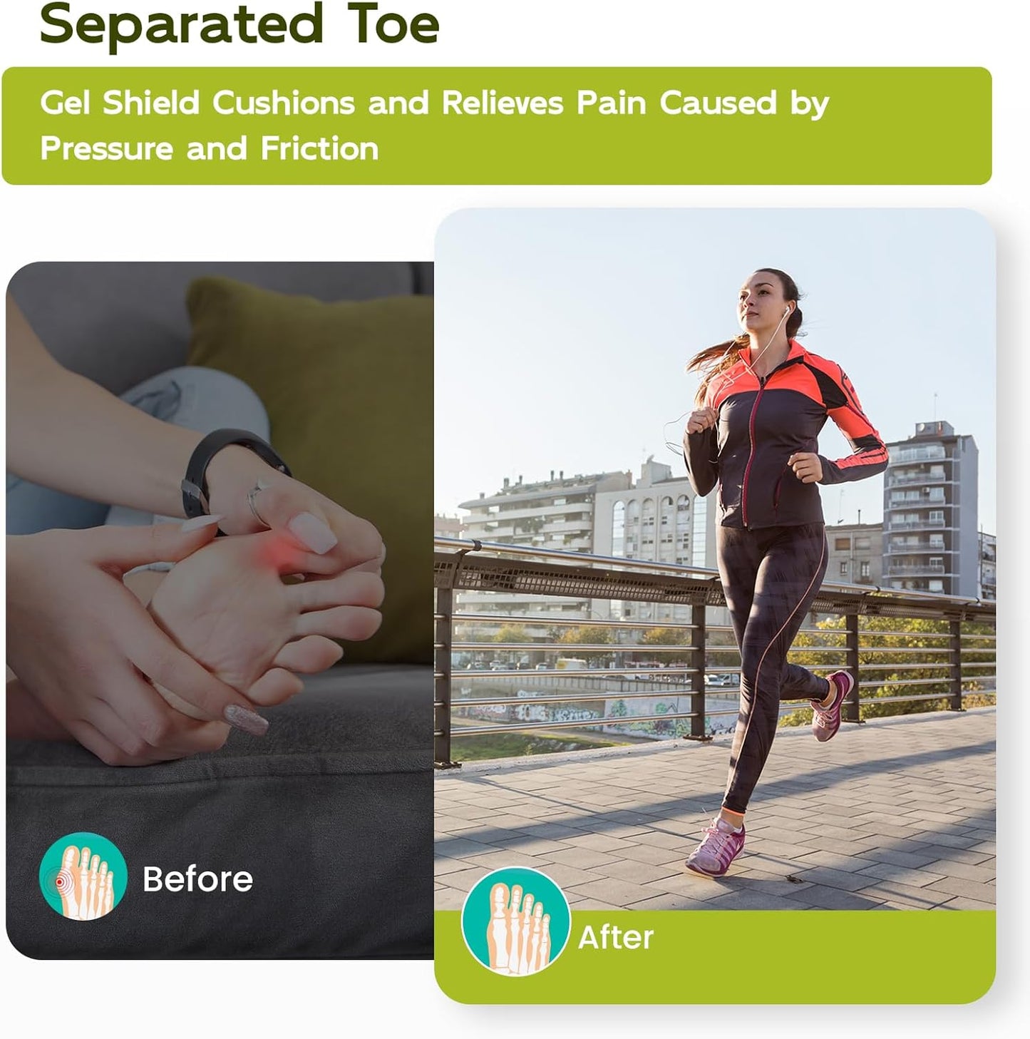 Bukihome 8 PCS Toe Protectors