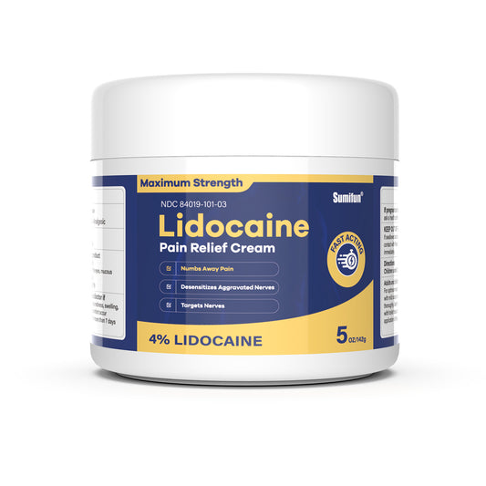 Sumifun Lidocaine Pain Relief Cream 5 Oz