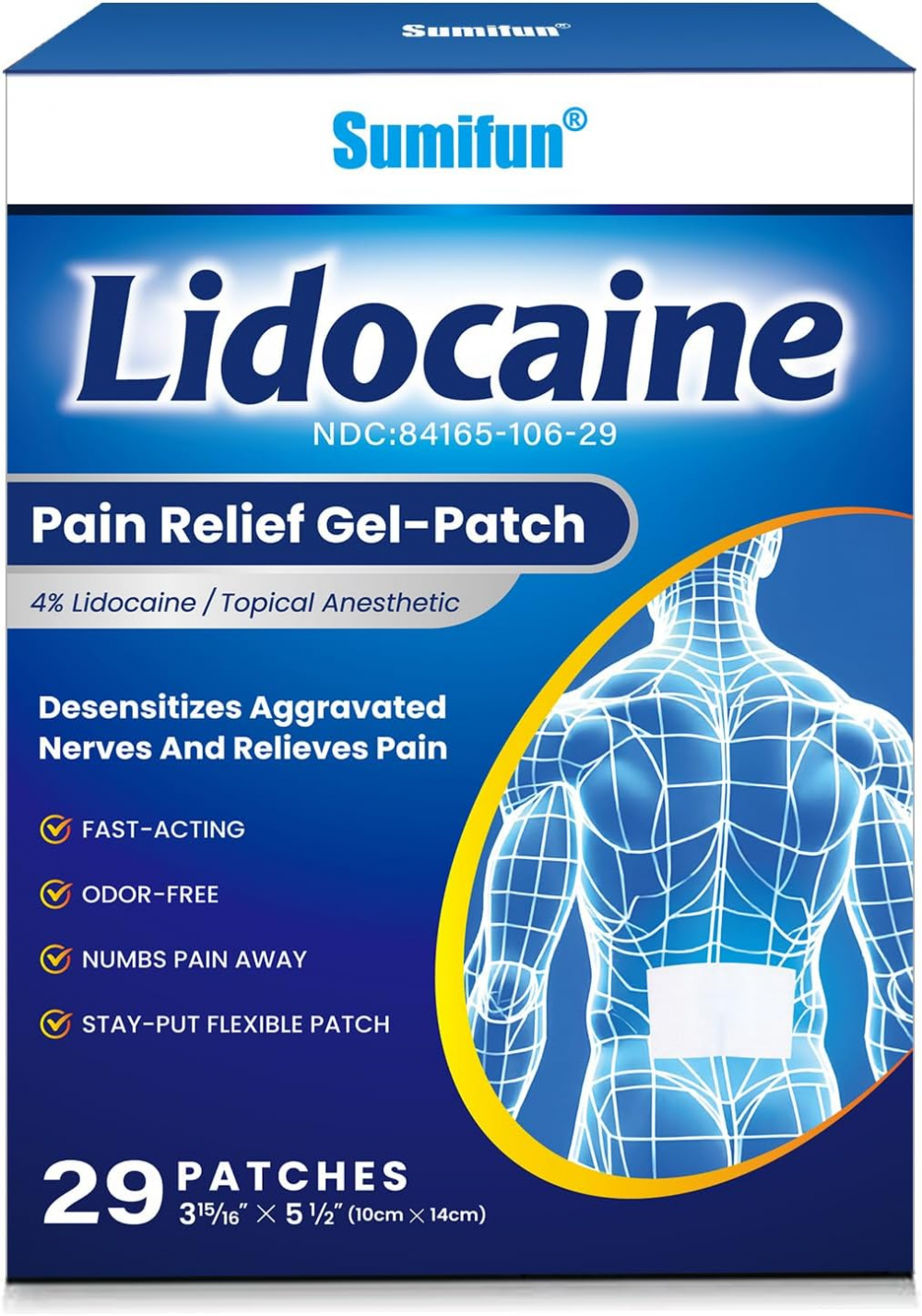 Sumifun Lidocaine Numbing Pain Patches