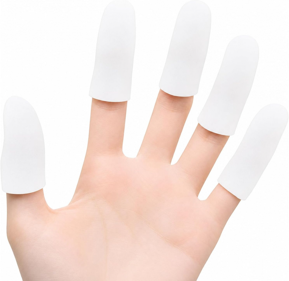 Bukihome 12 PCS Gel Finger Cots, Finger Protectors