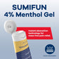 Sumifun 4% Menthol Pain Relief Gel - 3 FL OZ Tube (Pack of 3)