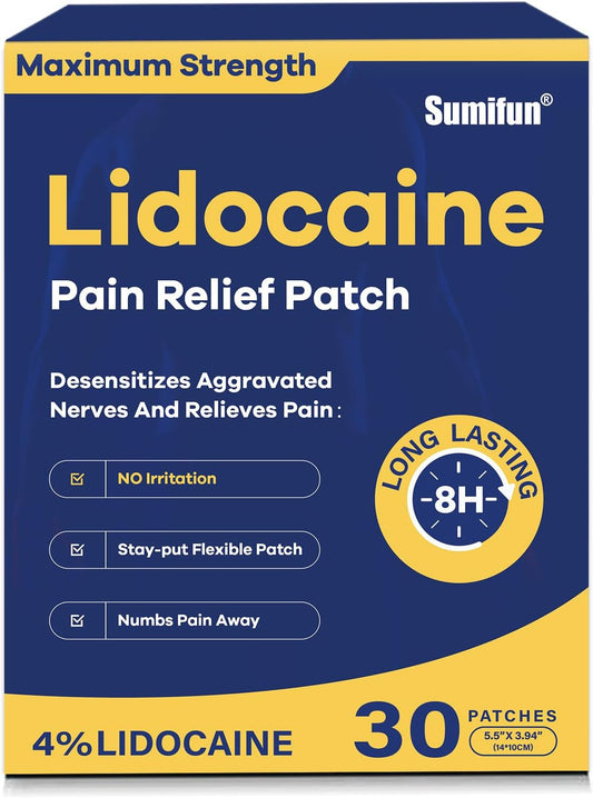 Sumifun 4% Lidocaine Relief Patches 30 Count