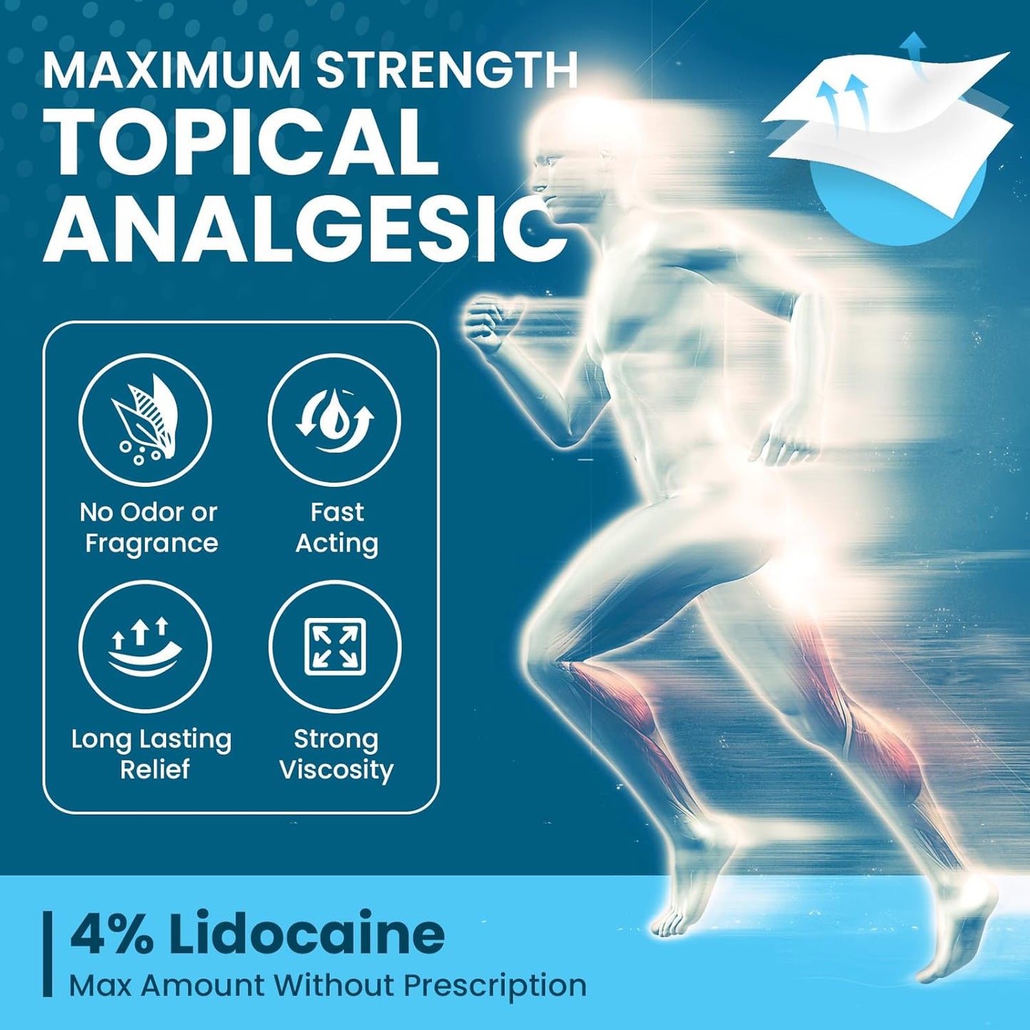 Sumifun 4% Lidocaine Patches, 18 Count