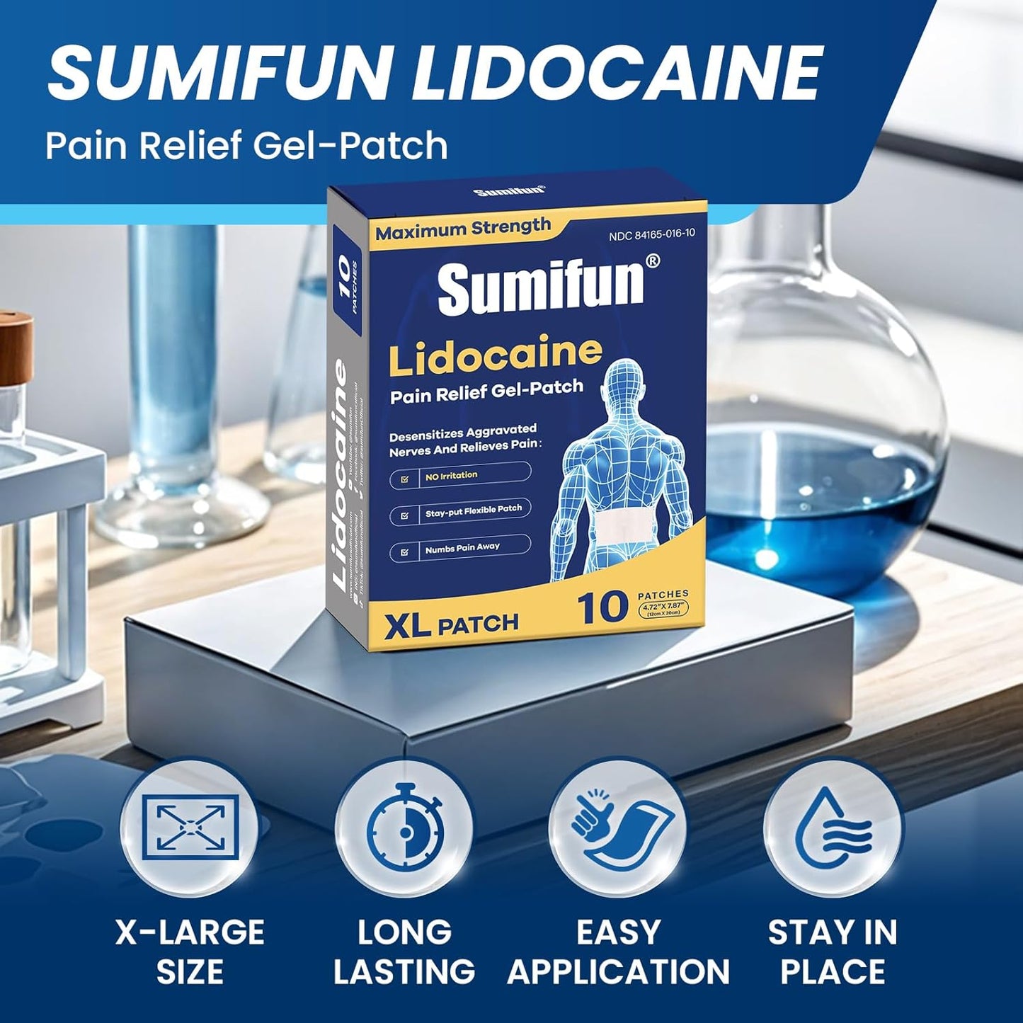 Sumifun XL 4% Lidocaine Patches