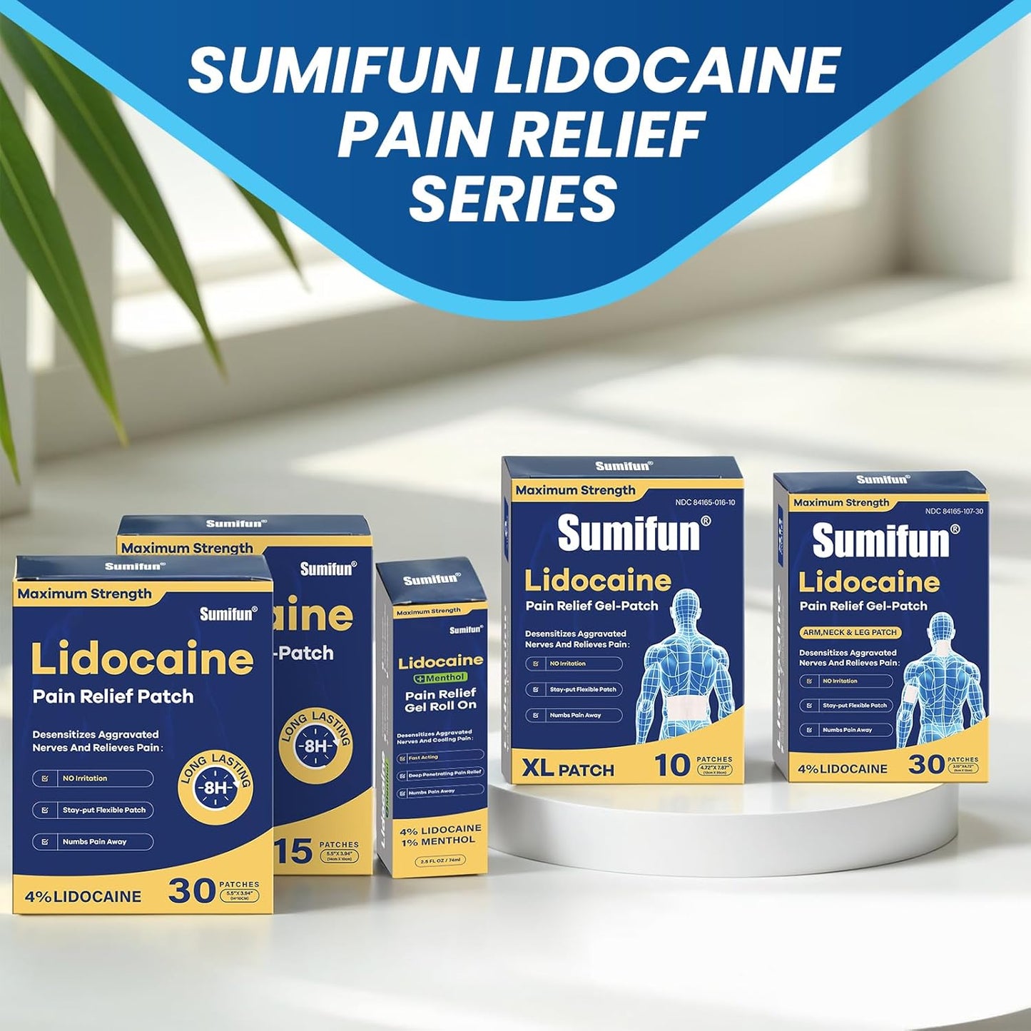 Sumifun XL 4% Lidocaine Patches