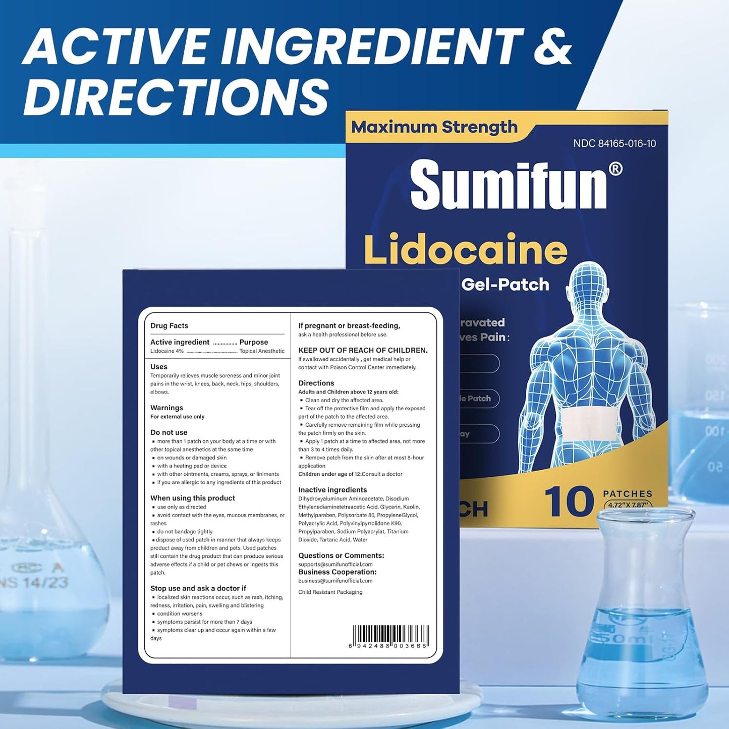 Sumifun XL 4% Lidocaine Patches