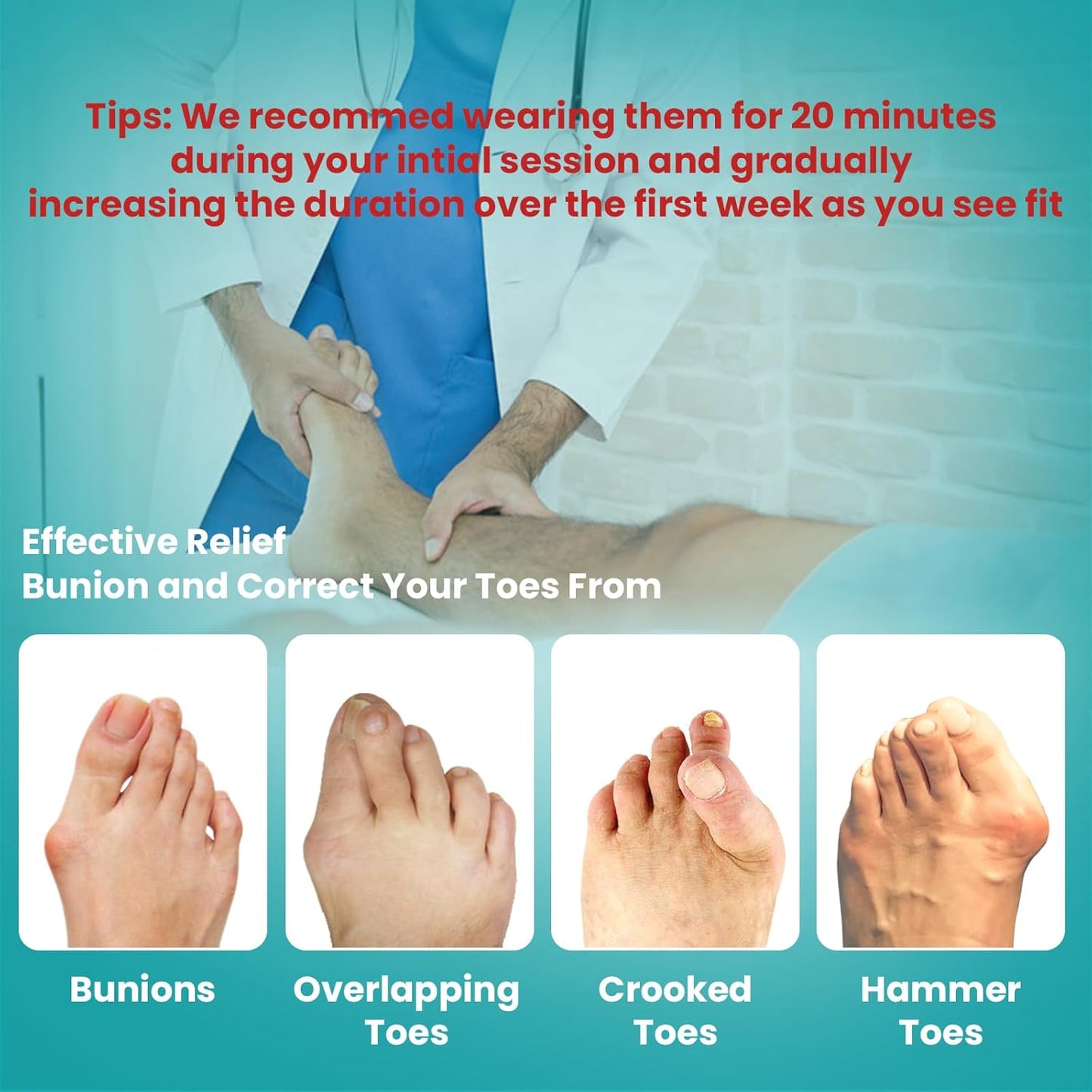 Promifun Bunion Relie & Toe Corrector