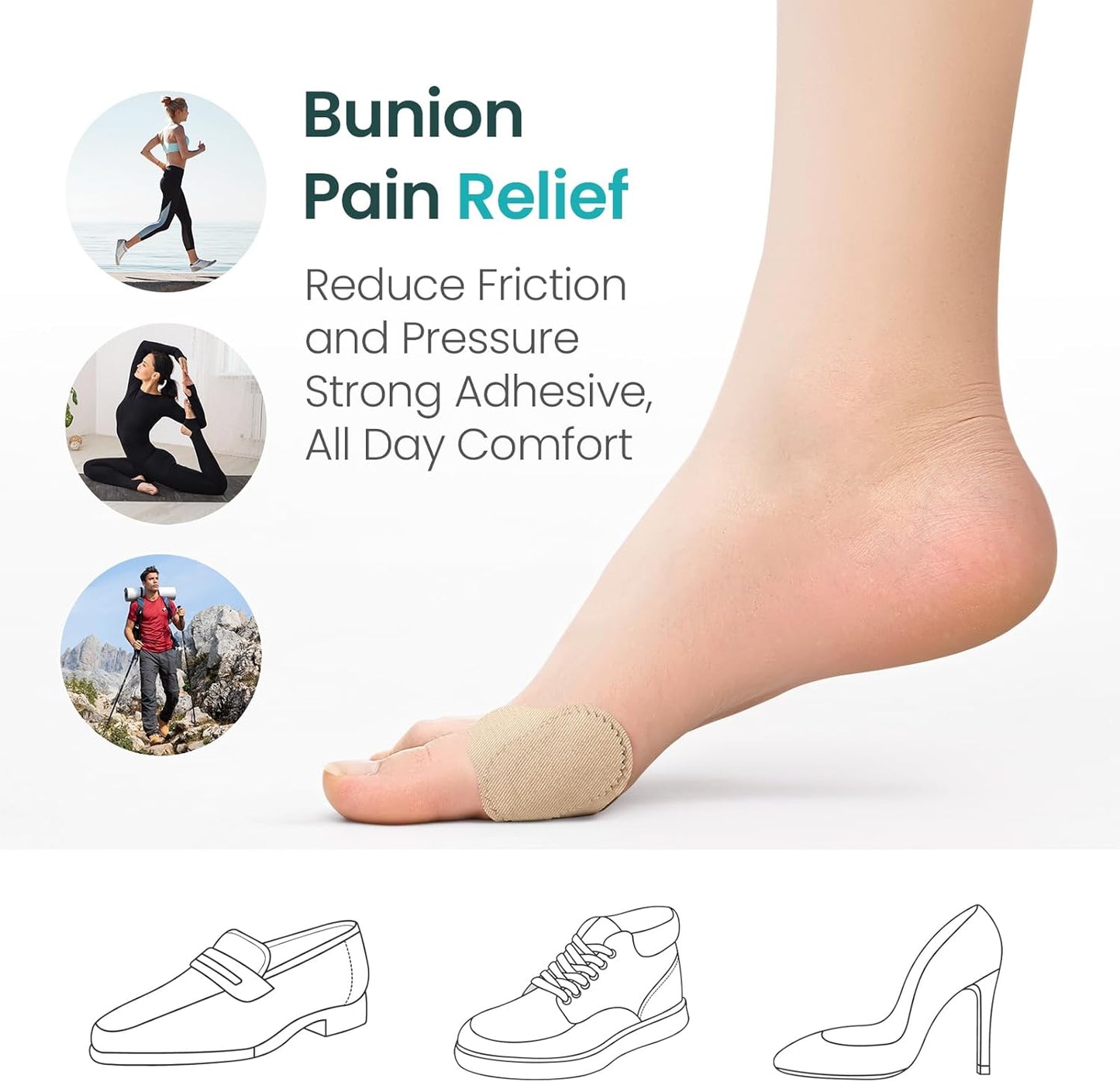 Promifun Bunion Pain Relief Pads