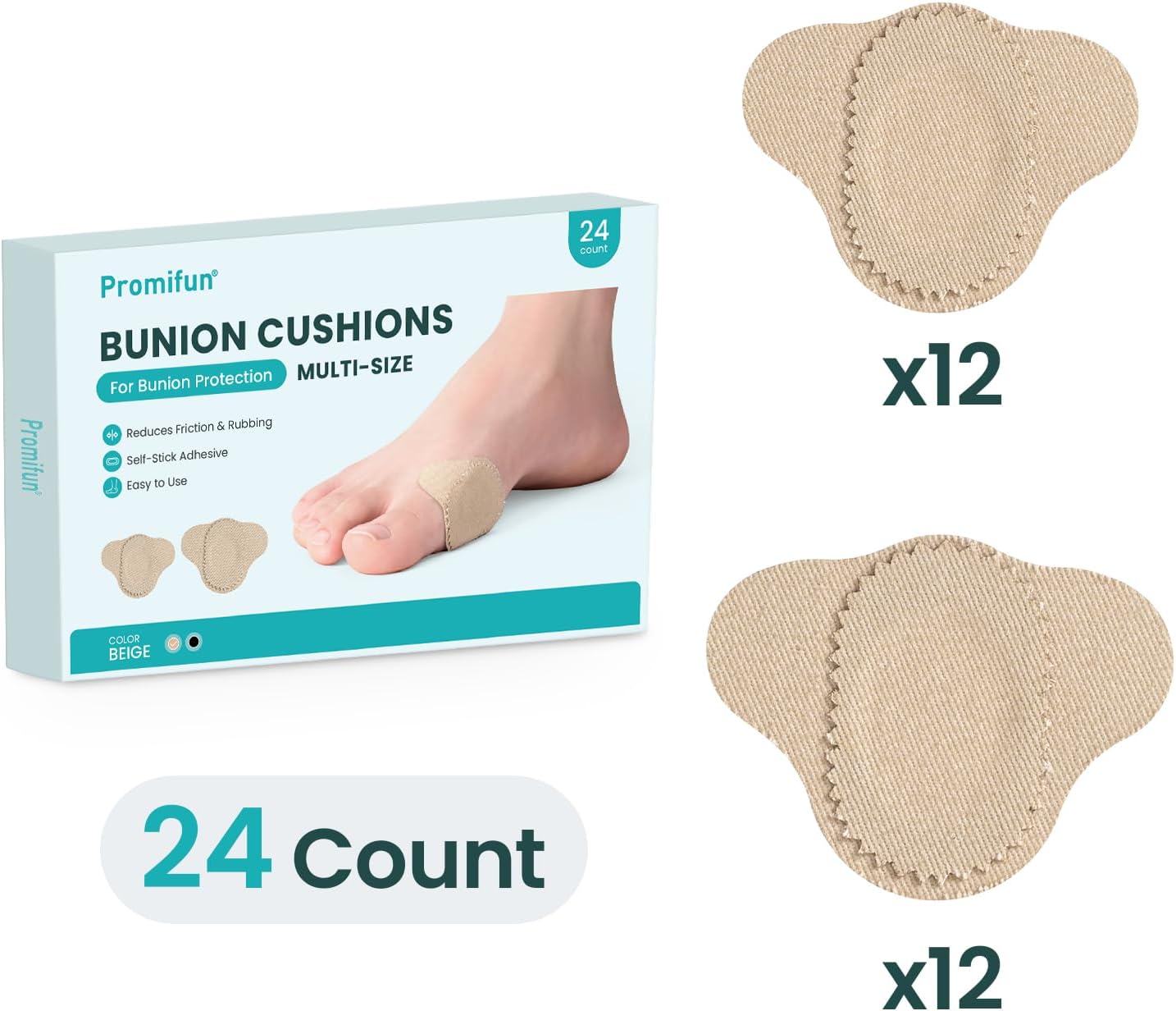 Promifun Bunion Pain Relief Pads