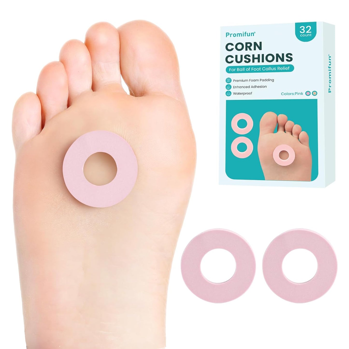 Callus Cushions (Pink, 32 Count)