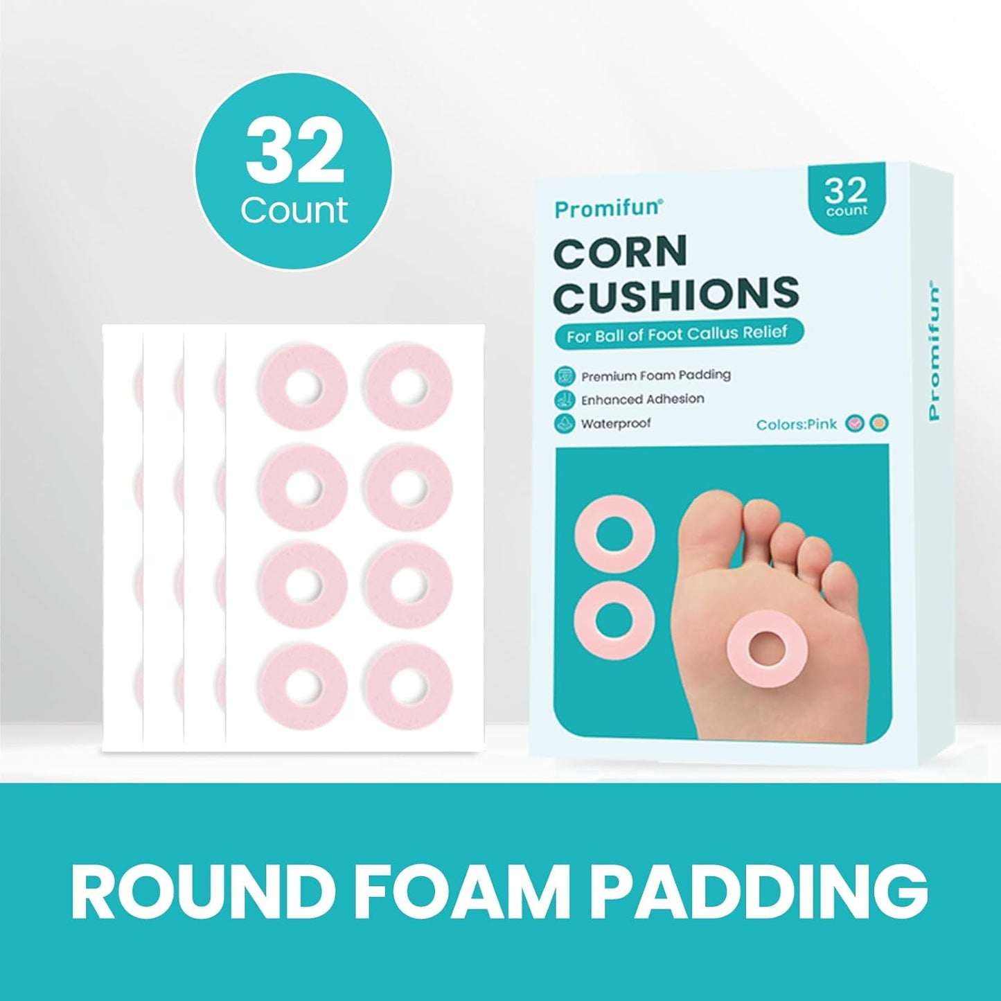 Callus Cushions (Pink, 32 Count)