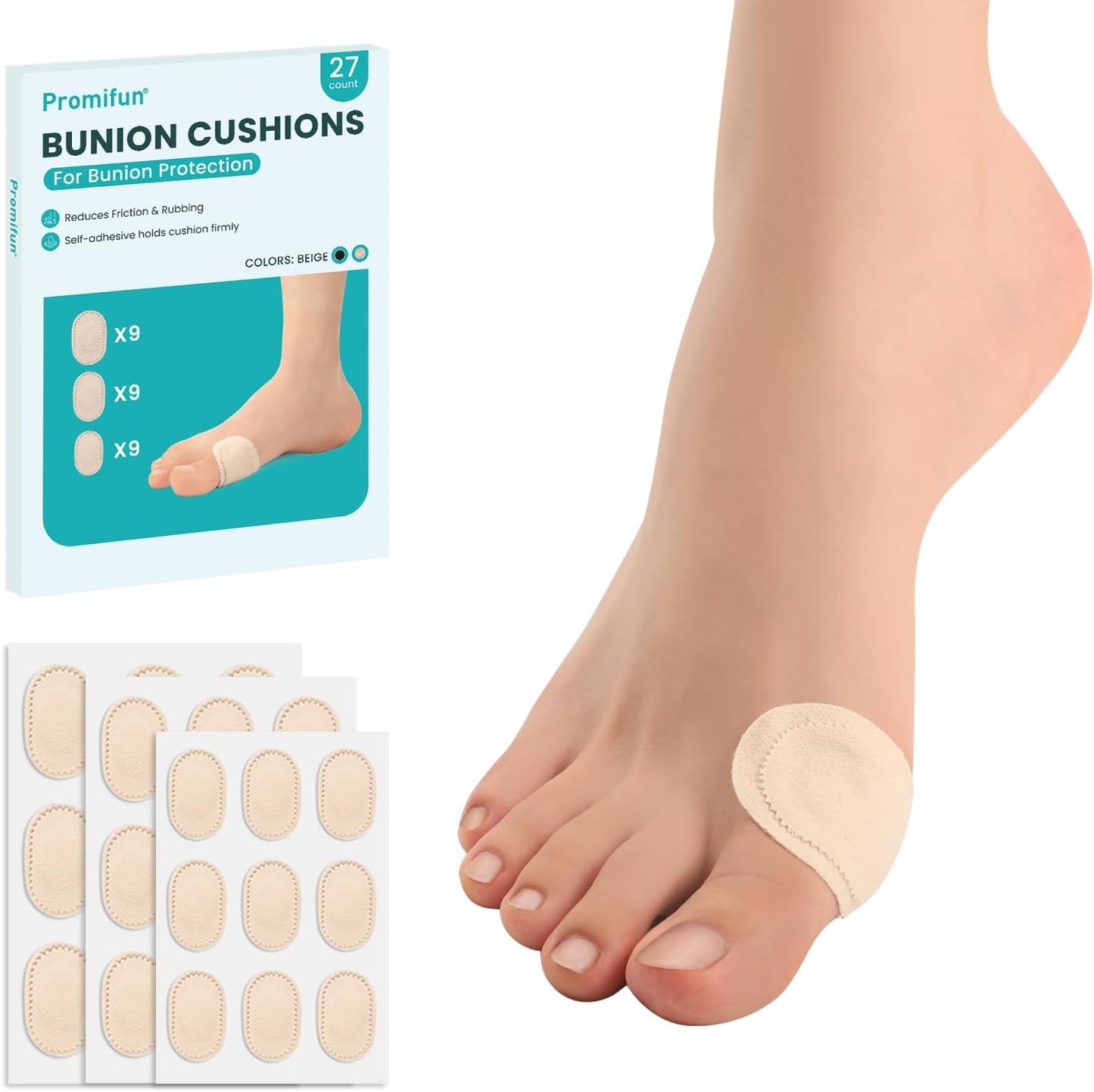 Promifun Bunion Pain Relief Pads