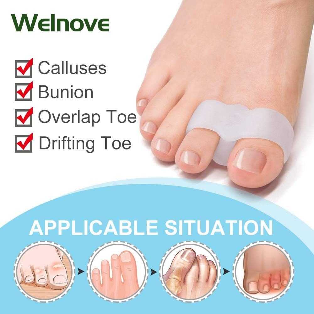 Welnove Pack of 12 Bunion Corrector