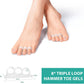 Welnove Hammer Toe Straightener, Clear, 3 Loop