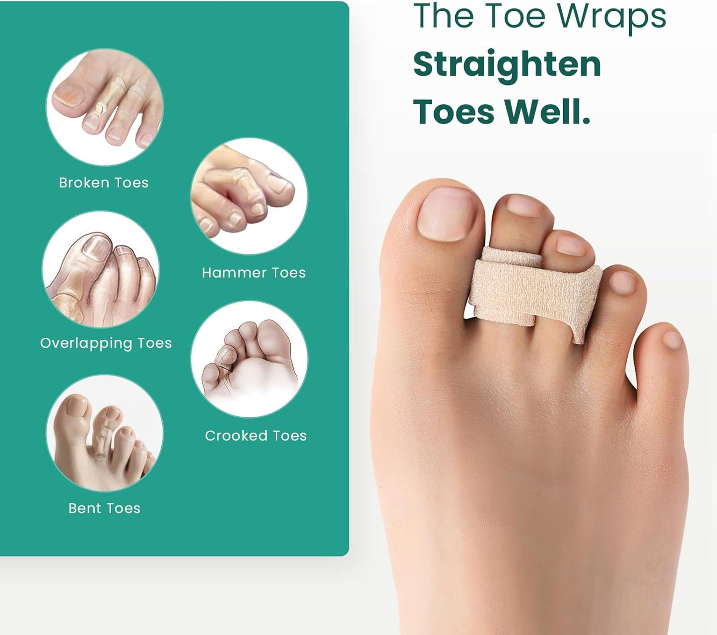 Welnove Hammer Toe Straightener 8 Pack