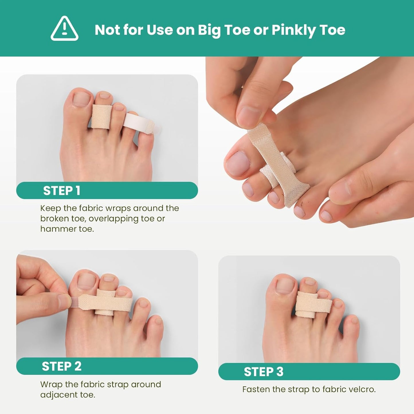 Welnove Hammer Toe Straightener 8 Pack