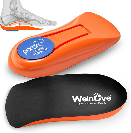 Welnove Gel Heel Cushion Cups With Arch Support