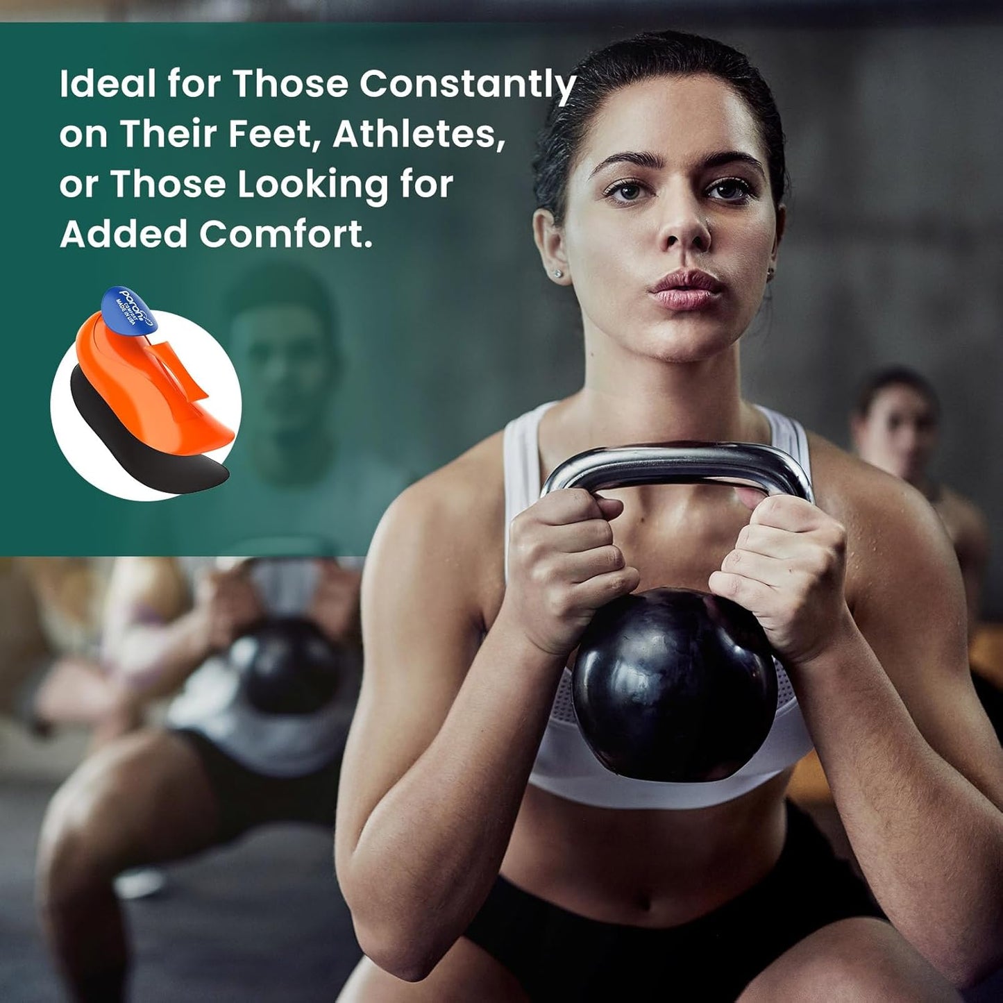 Welnove Gel Heel Cushion Cups With Arch Support