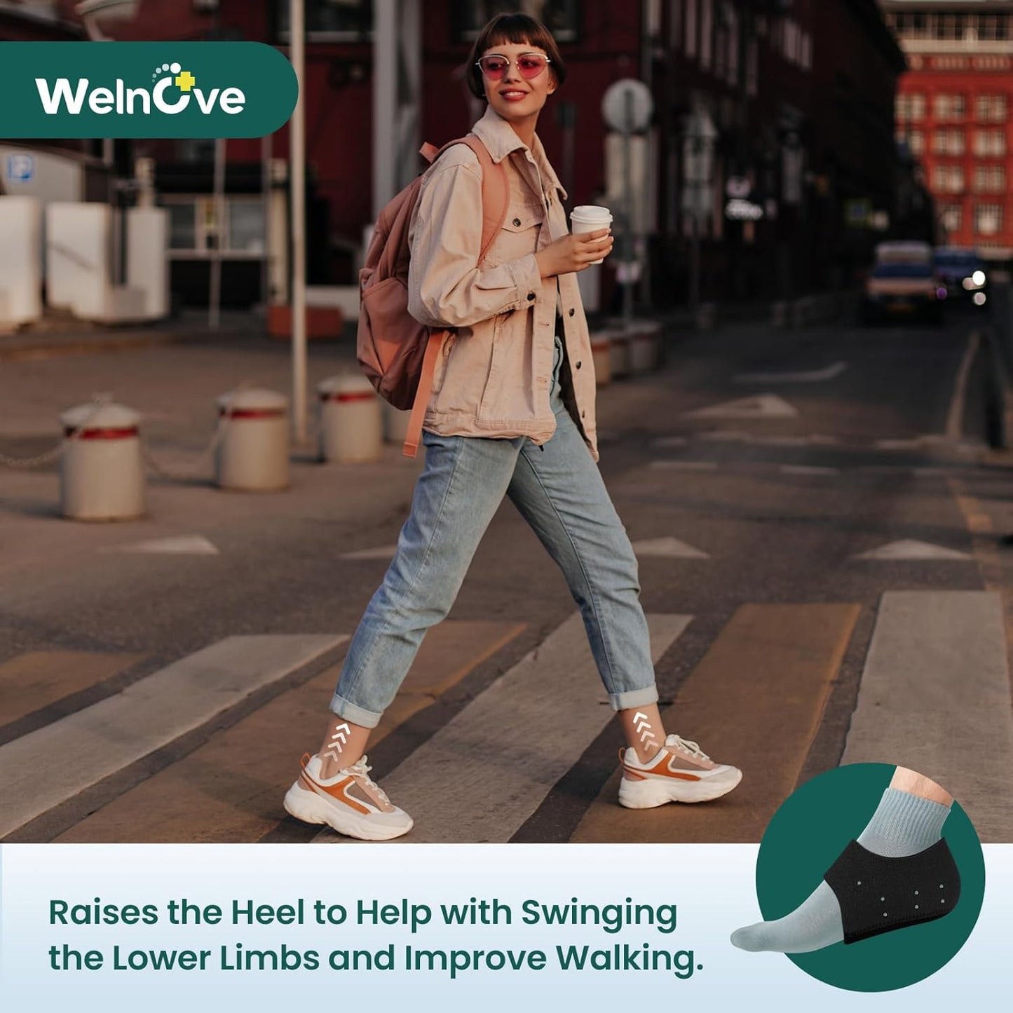 Welnove Plantar Fasciitis Gel Heel Protectors