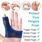 Sumifun Finger Brace, Trigger Finger Splints, with 2 Gel Sleeves