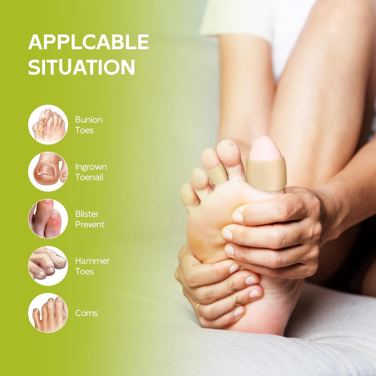 Bukihome Cuttable Toe Tubes Sleeves