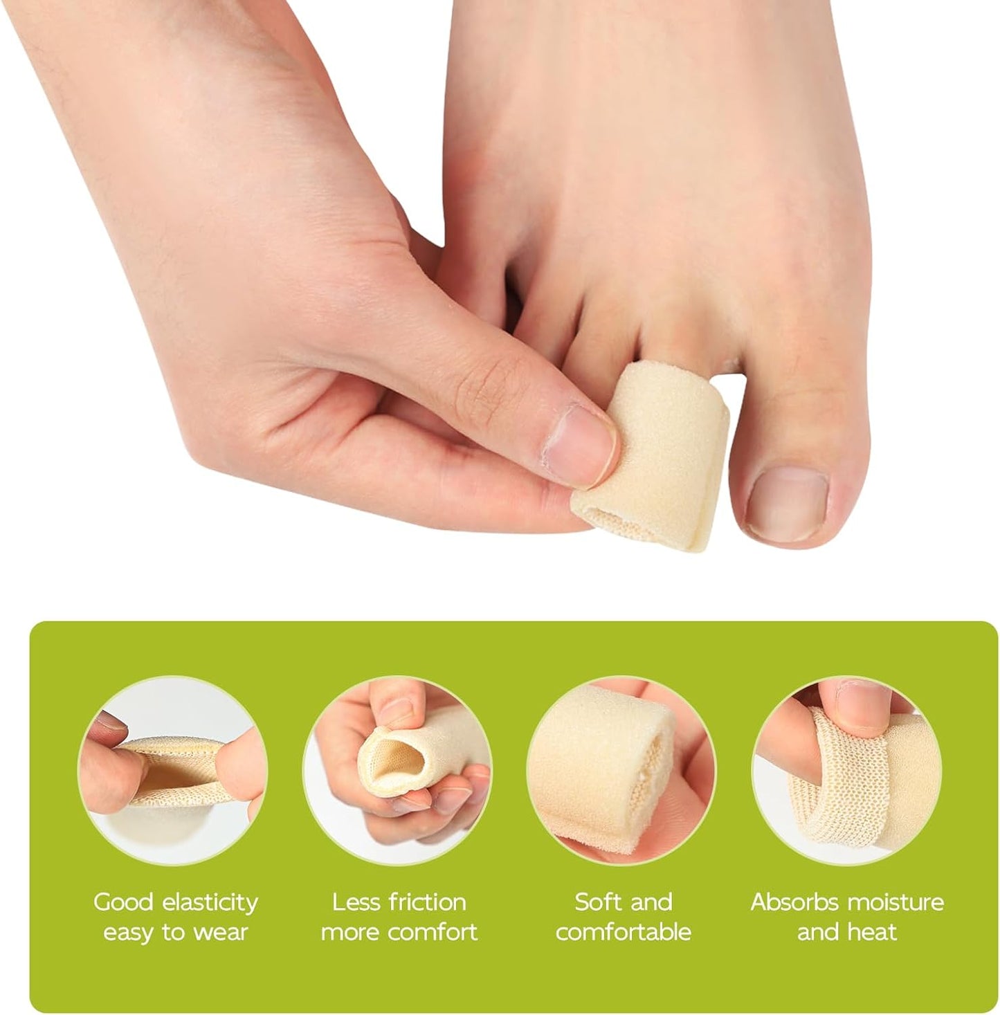 Bukihome Cuttable Toe Tubes Sleeves