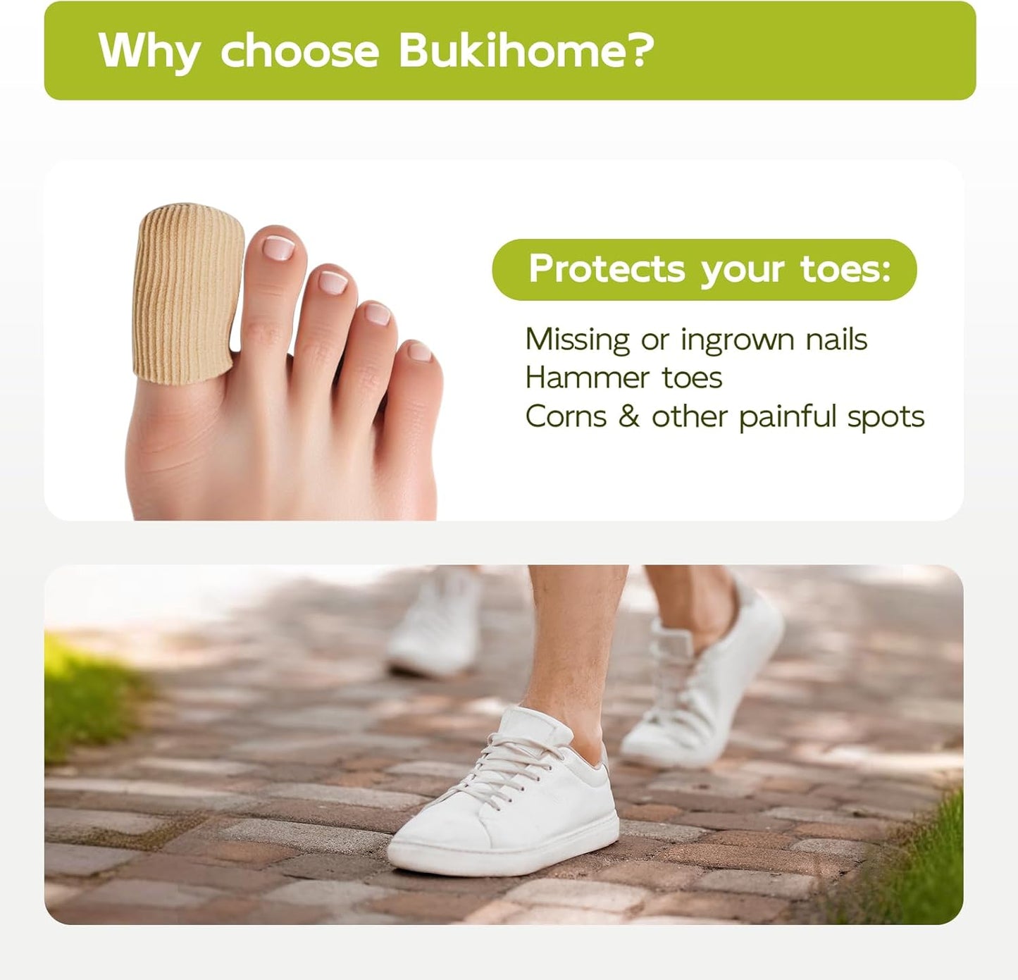 Bukihome 8 PCS Toe Protectors